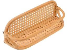 Prateleira De Parede Genérica Em Rattan, Elegante E Resistente, Para Pendurar Na Sala De Estar, Banheiro E Cozinha