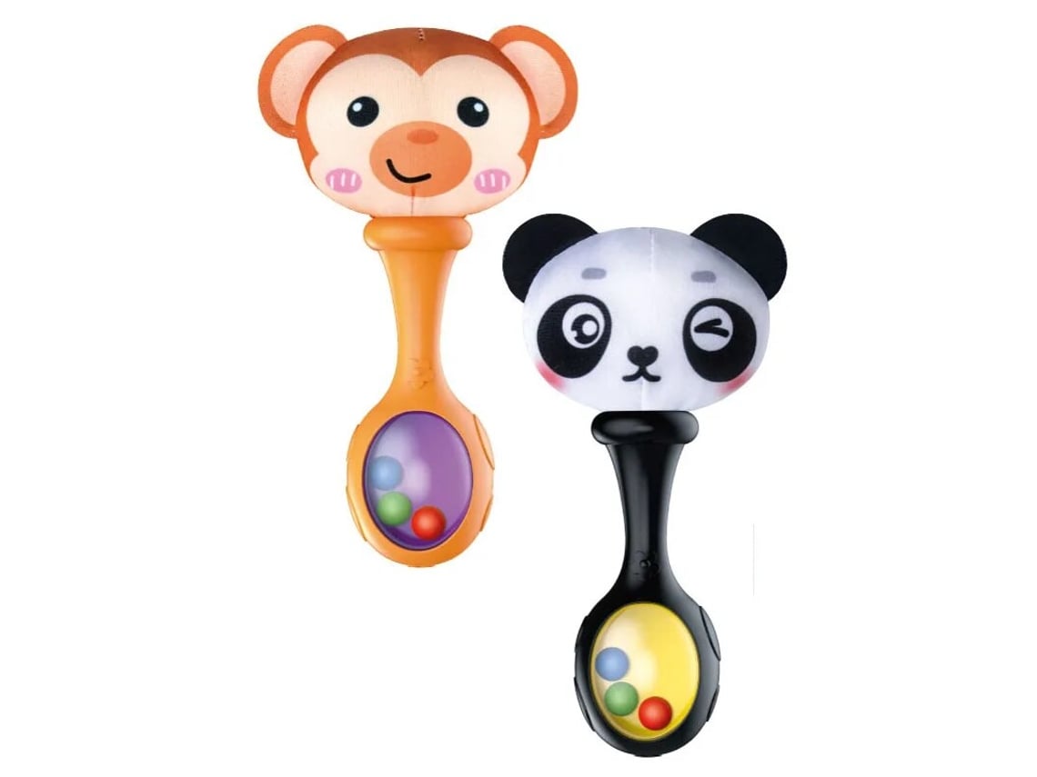 Choque de Mão de Pelúcia Macia para Bebê Recém-Nascido Chocalhos