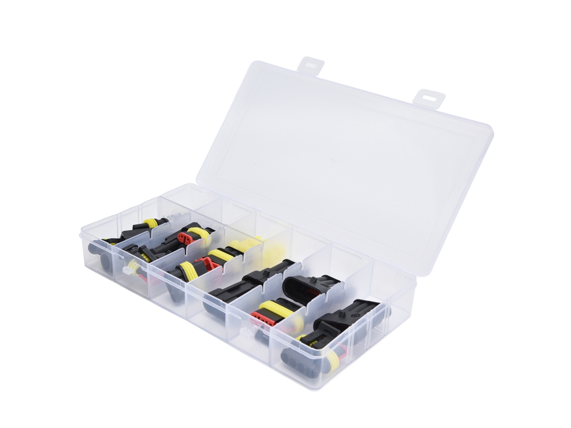 Kit De 96 Conectores De Cable Impermeables Para Automoción, Terminales Eléctricas Macho Y Hembra