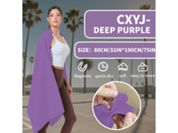 Toalha De Praia Com Fixação Magnética Para Atividades Externas. 80×190cmroxo Escuroczhhmart