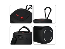Caixa de Som Bluetooth LAXISCREED Impermeável Rgb