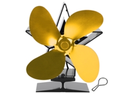 Ventilador 4 Lâminas para Estufa de Madeira Distribuição Calor