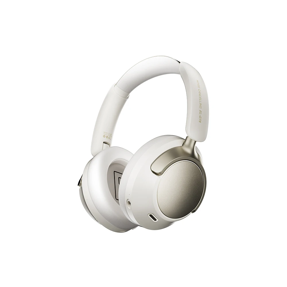 (branco) Fones De Ouvido Bluetooth Sem Fio Com Graves De 42db E Cancelamento De Ruído Adaptativo