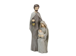 Figuras de Presépio de Natal Resina Jesus Nascimento Decorativos Casa S/MARCA