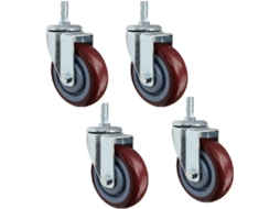 Zios Pequenos, Carrinhos Silenciosos Para Sala De Jan, 5", 3", 4", Com Freio, Giratórios