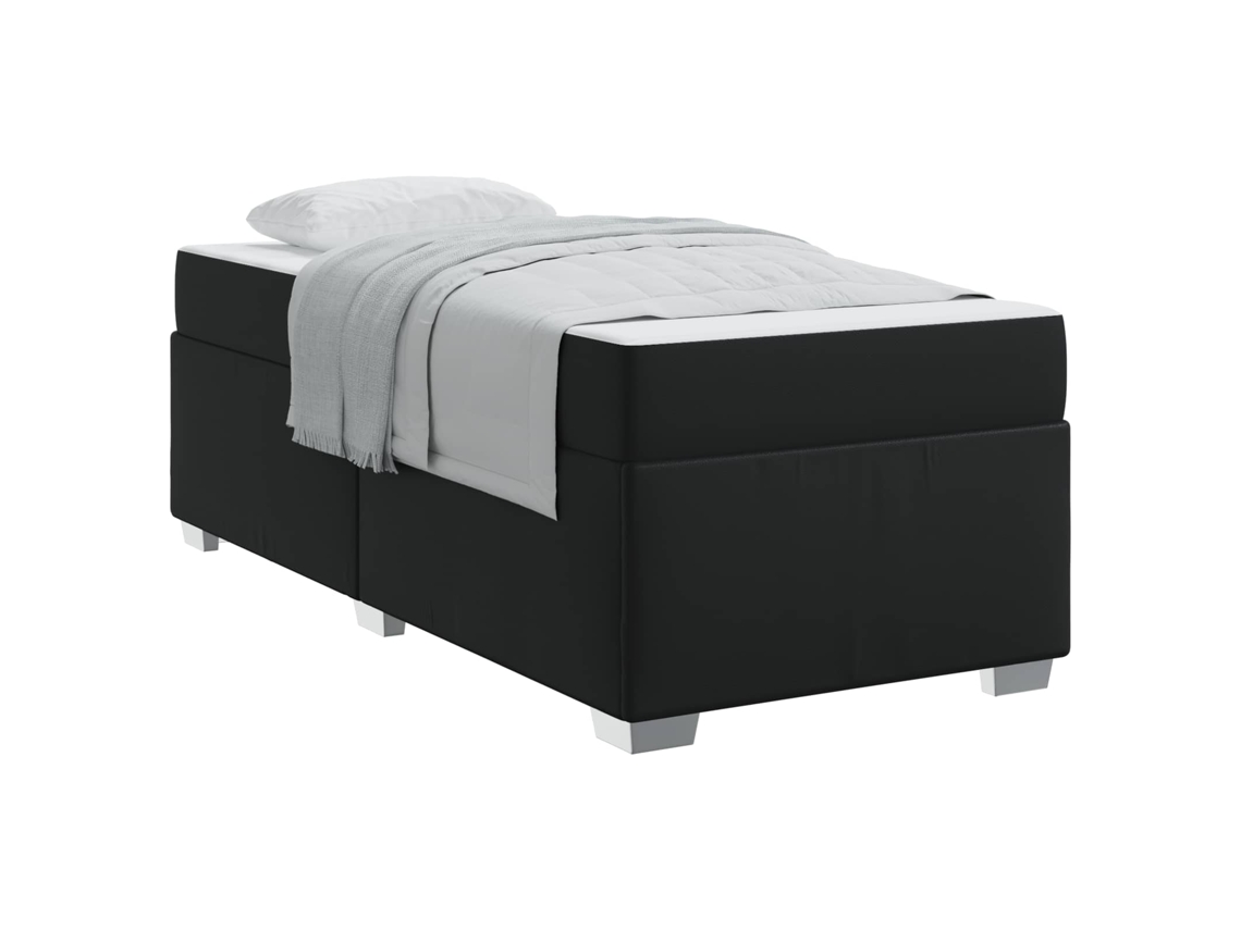 Estrutura da Cama com Colchão Preto Tecido MAISON EXCLUSIVE 90x190 cm
