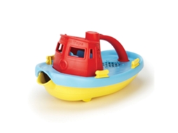 Brinquedo De Banho Rebocador Green Toys Barco Aquático Sustentável Vermelho