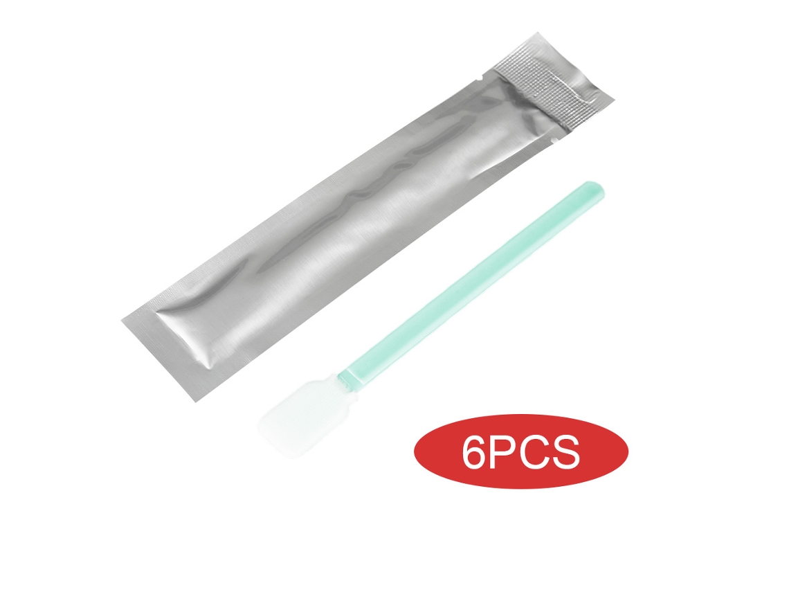 Kit De Limpeza De Sensor Cmos Ccd Com 6 Swabs Adesivos Para Câmeras Dslr E Sem Espelho