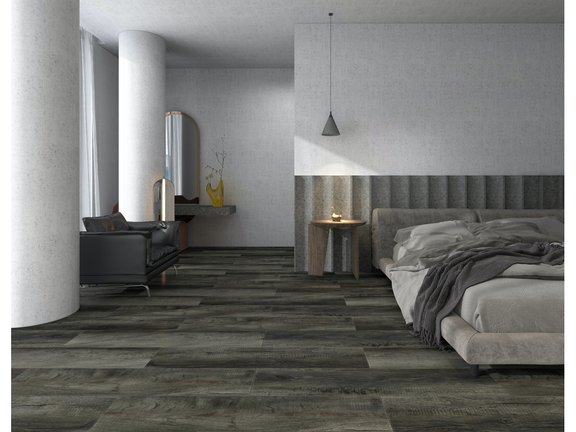 Piso Vinílico Spc 5mm 0.5mm Superior Aquecimento 2.554m² VELTRIX