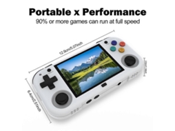 Console de Jogos Xu Mini M, 64 Gb, 10700 Jogos, Tela Ips de 2,8 Polegadas, Linux, Portátil, Videogame Retrô para Crianças, Branco e Cinza. GOKOCO