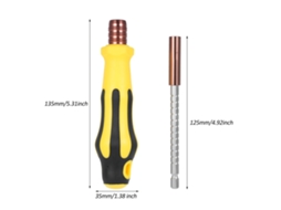Parafusadeira com Chave de Soco YURU, multifuncional, mini, com 35 bits e 9 mangueiras para reparos domésticos e DIY
