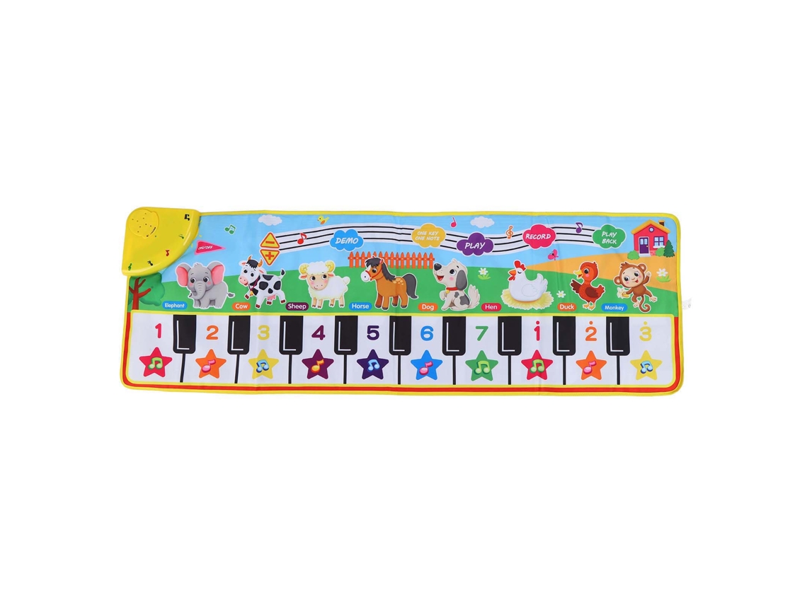 Primerox tapete Musical Infantil Piano Animal Touch Play Alfombra Educativa para Crianças