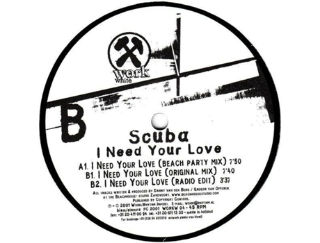 Vinil I Need Your Love Work White