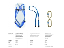Arnes anticaidas kit seguridad n 1 (4 piezas) en361