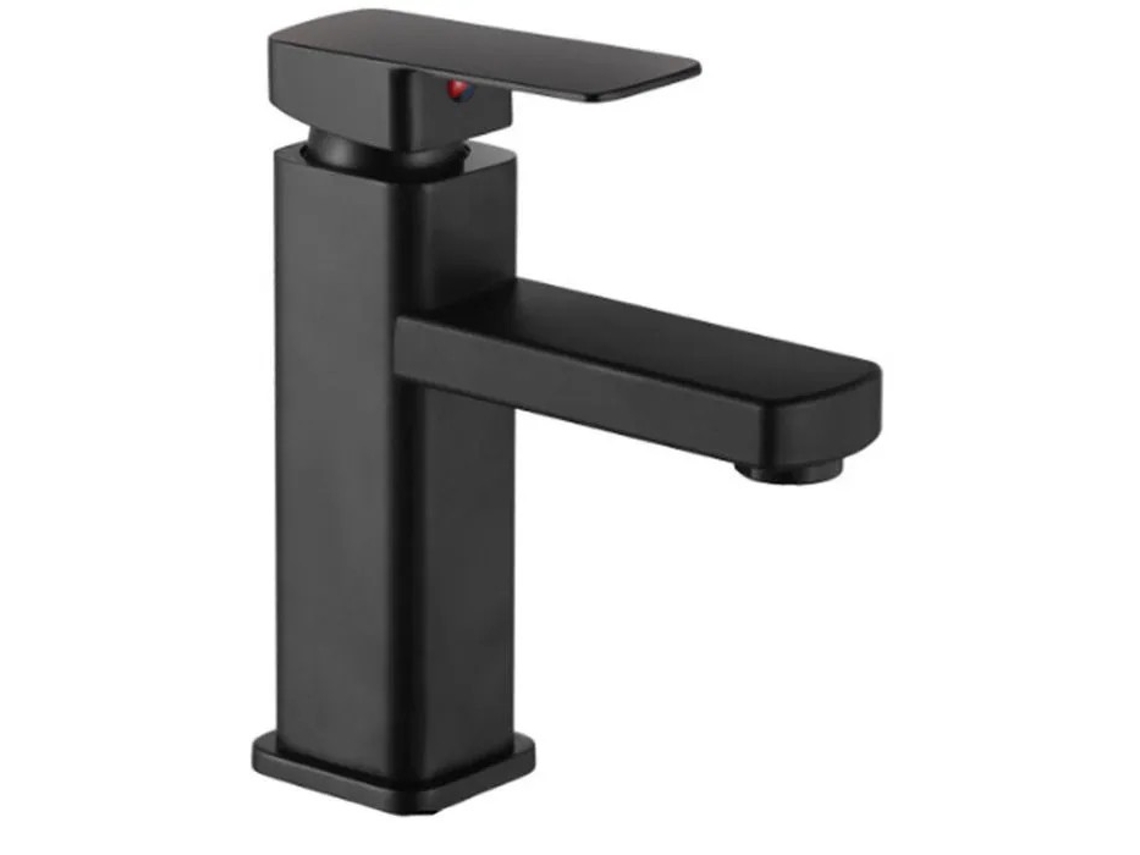Torneira Misturadora Para Lavatório Preto Fosco, Tubo De Alimentação G3/8,