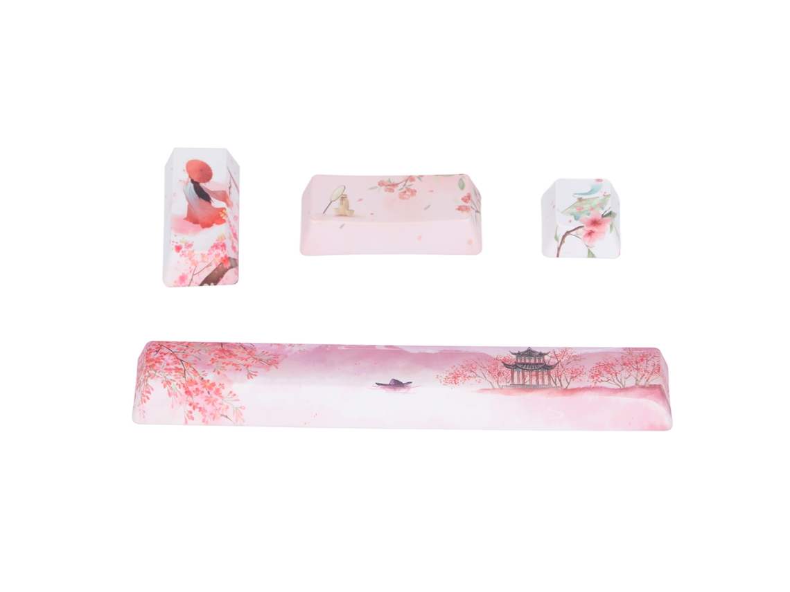 Baoj-2026novokit De Keycaps Diy 4 Key Peachblossom