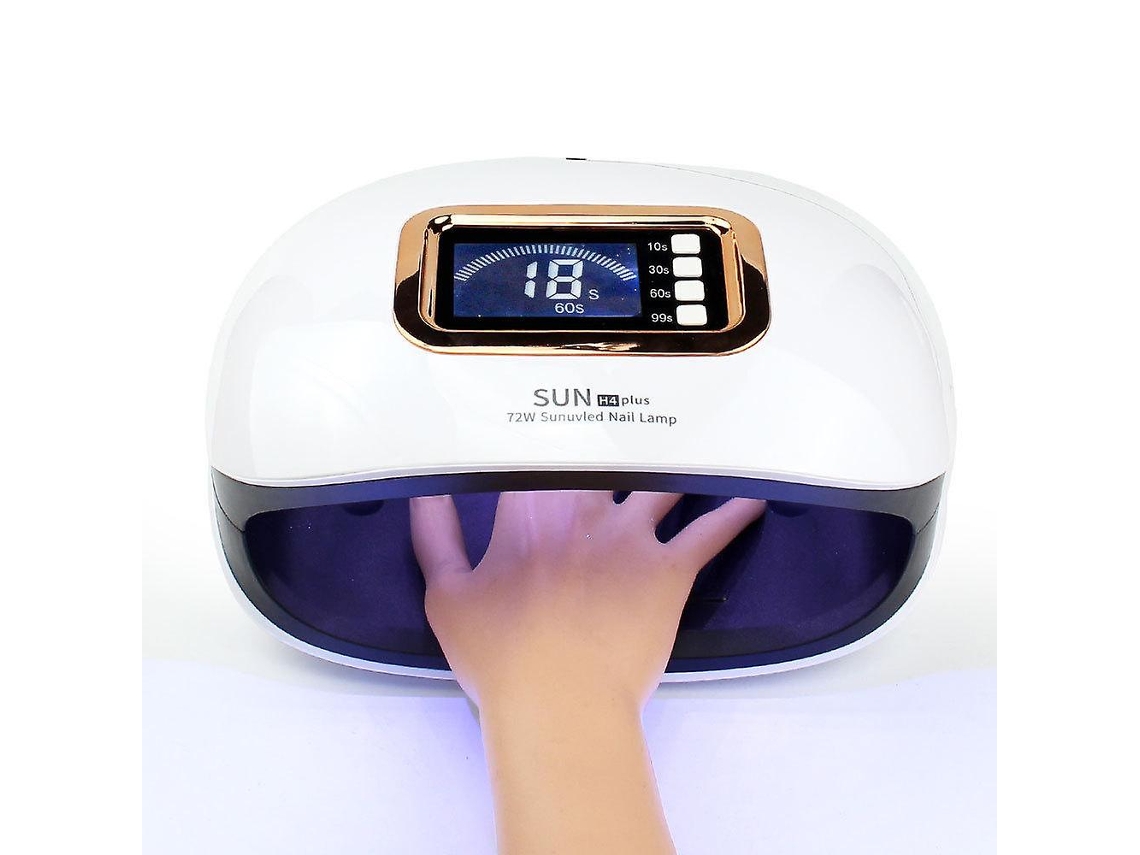 SPGUARD Máquina de Fototerapia de Manicure Inteligente de Alta Potência de 72 W Padrão Europeu Branco