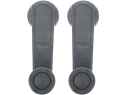 Conjunto De 2 Manivelas Para Janelas Em Abs Com Diâmetro Interno De 13 Mm.
