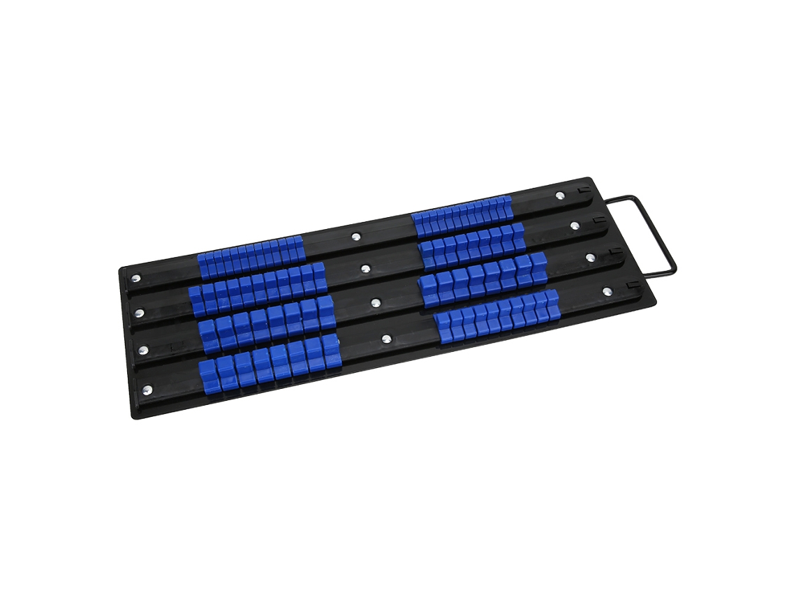 Porta-encajes Multifunción 1/2 3/8 1/4 Polegada Com 80 Clips, Bandeja E Trilho De Armazenamento Para Encajes