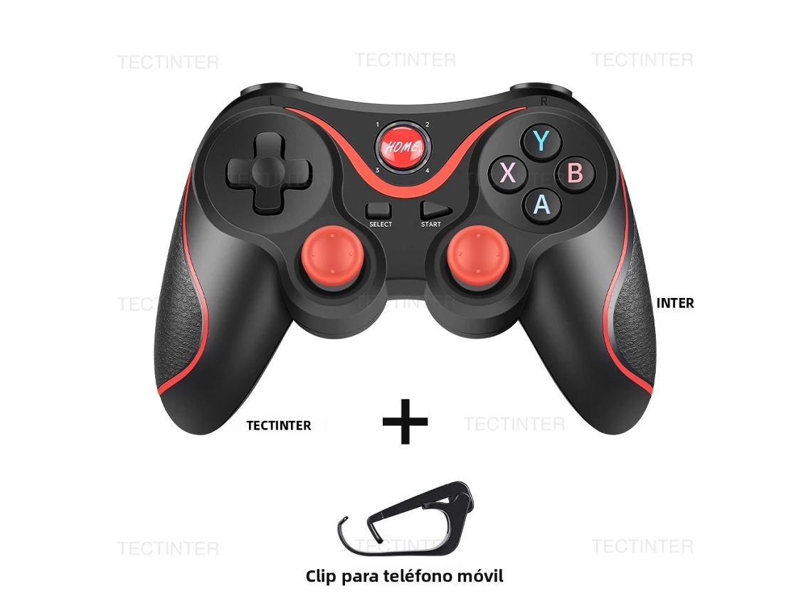(controle Com Suporte) Controle De Jogos Bluetooth, Pode Ser Usado Como Acessório Para Switch/ps3.