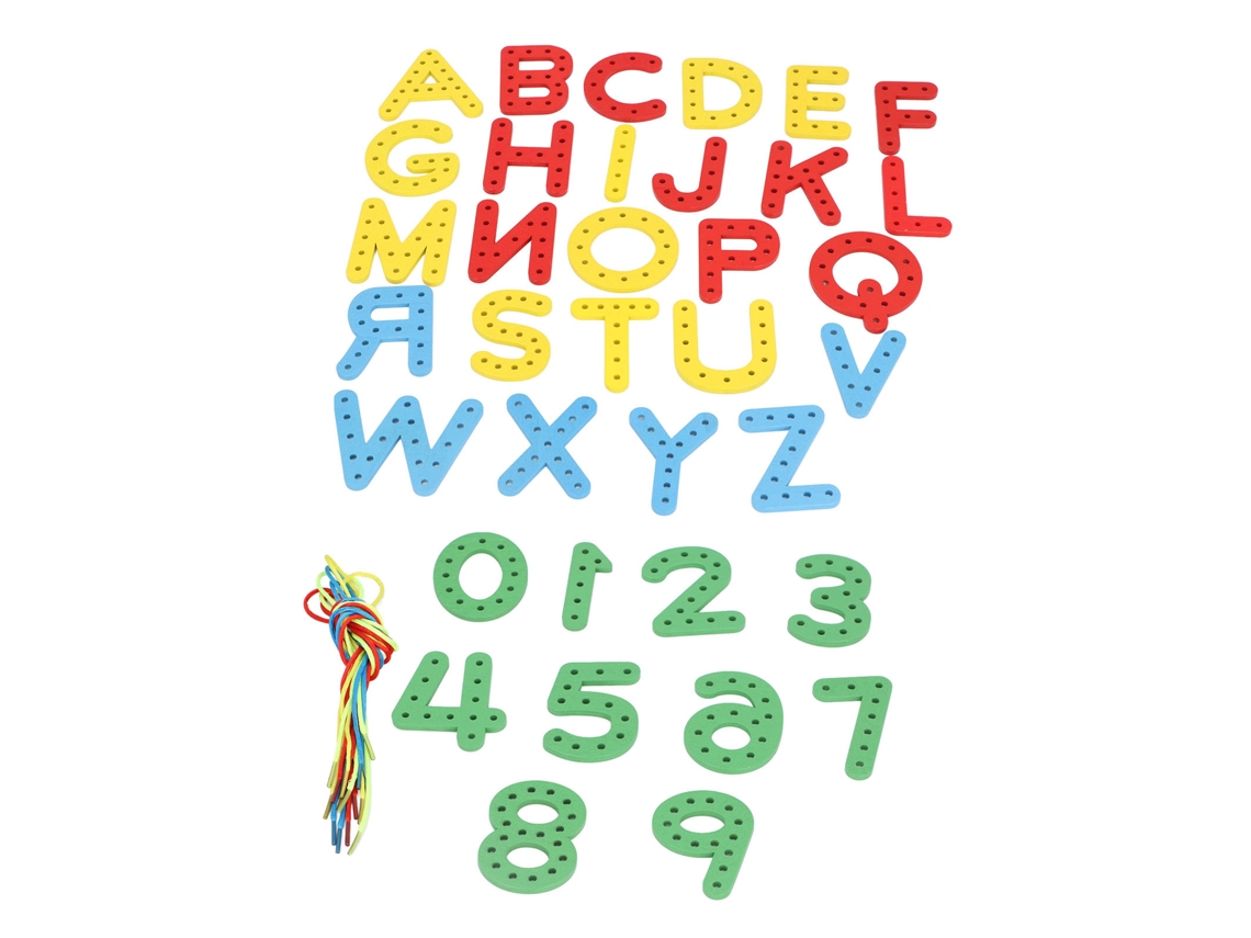 Primerox letras para Passamento Alfabeto Educativo Aprendizagem Interativa Habilidades Motoras Finas para Crianças