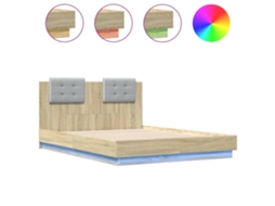 Bed Frame, Bed Frames Vidaxl Marrom Madeira Processada (120 X 190 Cm)