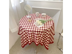 Laxiscreed Toalha De Mesa Vintage Estampada Quadrada Para Mesa Retangular Ou Redonda 100x150cm