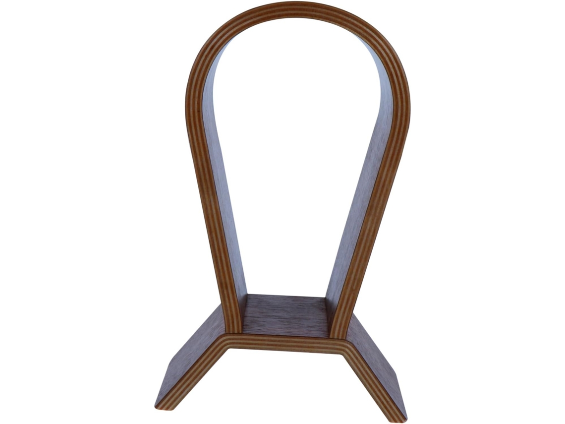 Suporte Ouvido Para Fones De Tehaux Em Madeira De Nogueira Natural, Elegante Suporte Para Fones