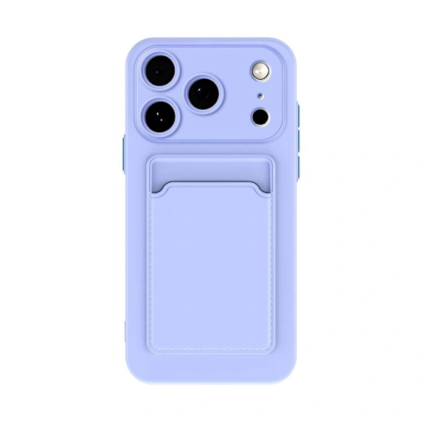 Capa Protetora Com Botões De Toque Contrastantes Para Iphone 17 Pro - Capa Macia Fosca De Tpu Roxa Para Iphone 17 Pro Max