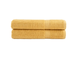 Vidaxl Toalhas Premium Solund 2 Pcs 100x200 Cm 600 Gsm Dourado