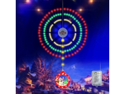 Laxiscreed Luzes De Natal Com Fogo De Artifício, Ip65 À Prova D'água, 8 Modos Para Decoração Exterior