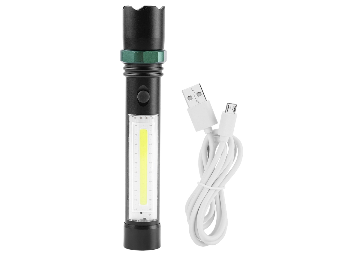 Lanterna Led Recarregável com Pisca de Aviso | S/MARCA