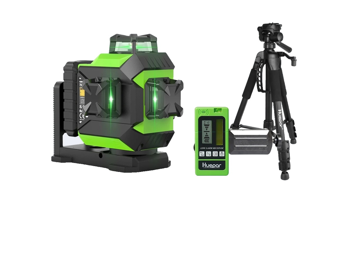 Nível A Laser Verde 3d, Auto Nivelamento De Alta Precisão, Longa Duração Da Bateria,set 4 Oem