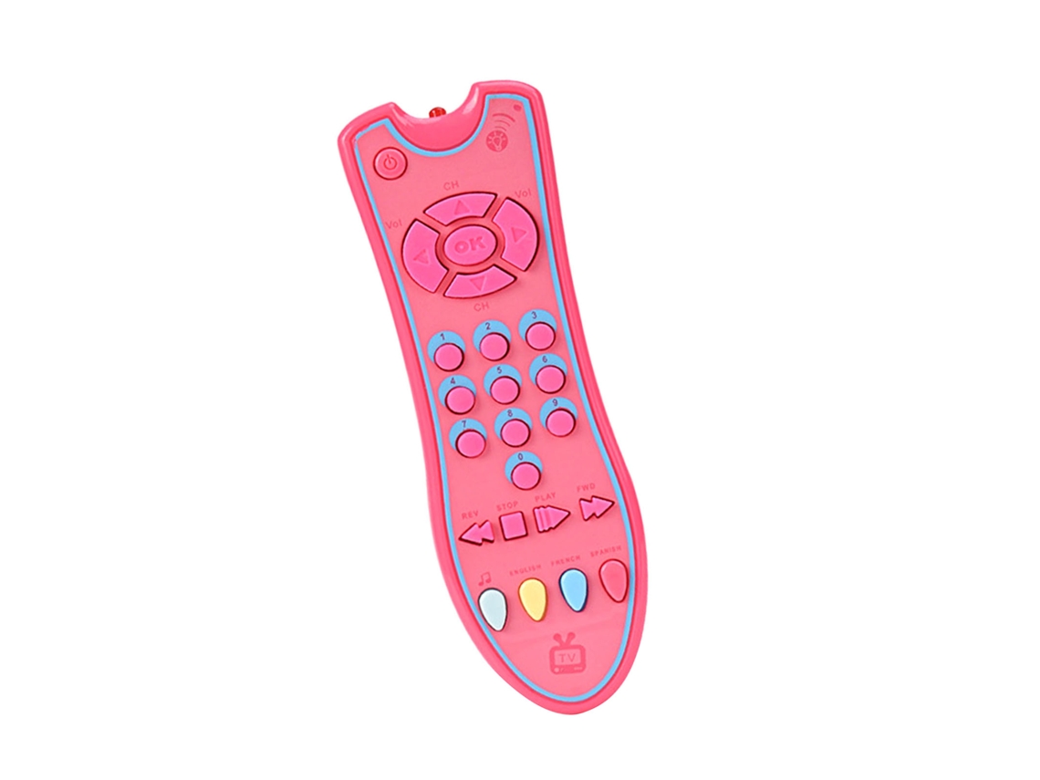 Primerox controle Remoto Musical para Bebê com Luz e Som 3 Idiomas Brinquedo Educação Infantil
