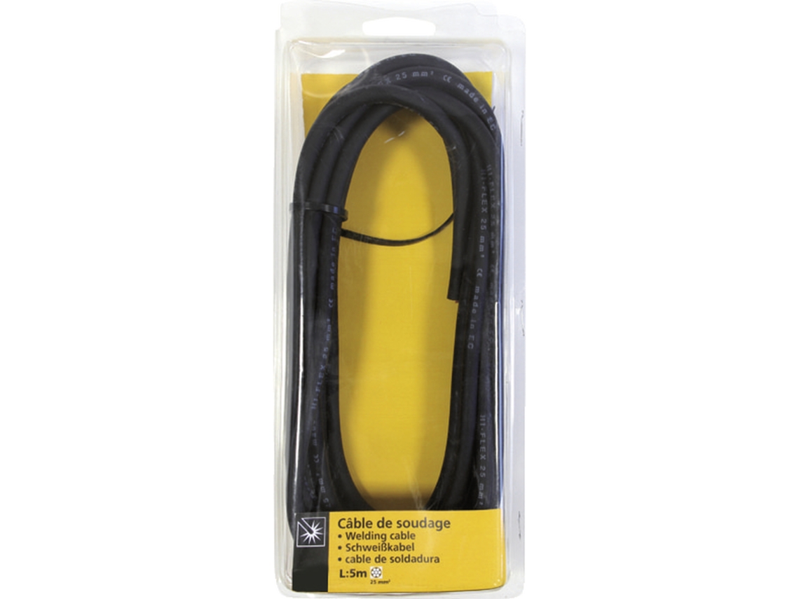 GYS 045408 Cabo Soldadura Cobre 25Mm² - 5M - Gancho Para Bolsa