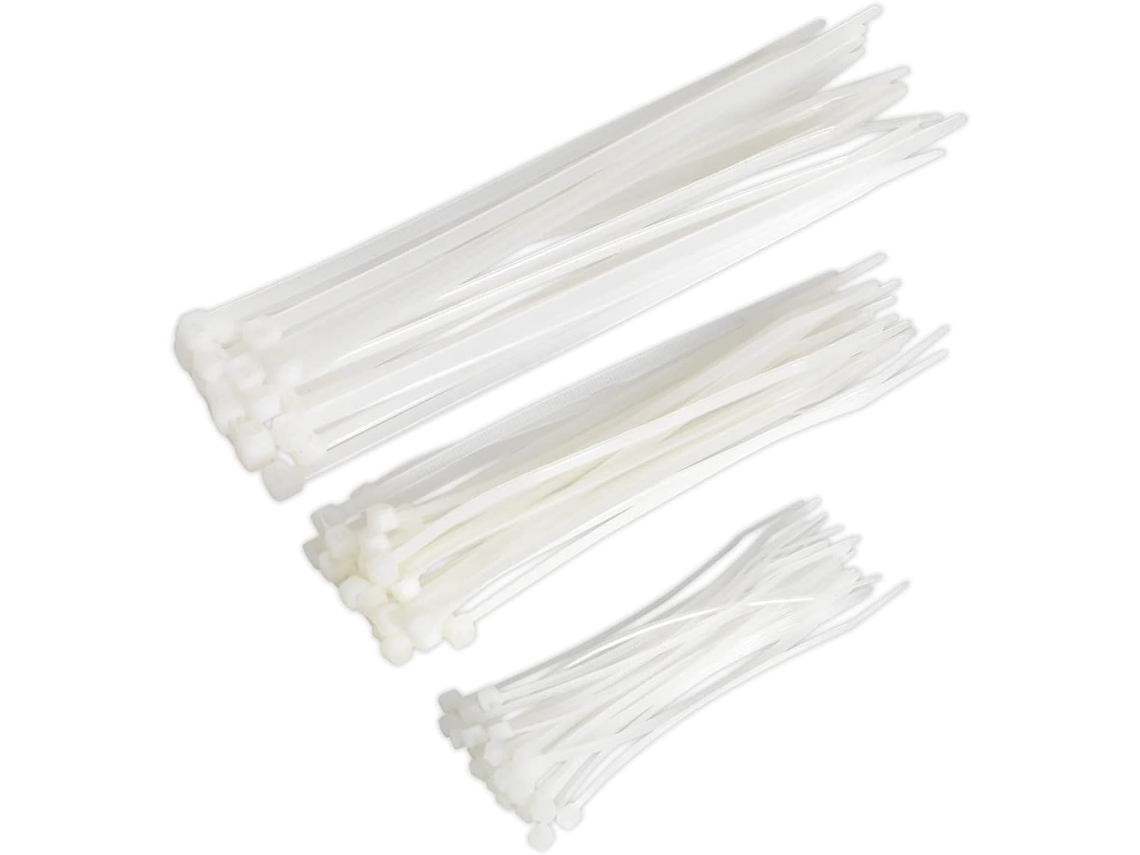 Ct75w Pacote Com 75 Abraçadeiras De Nylon Brancas