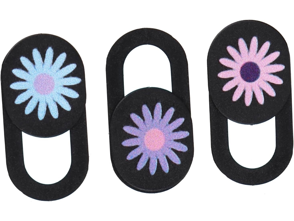 Protetor De Lente Para Webcam Com Estampa De Crisântemo, 3 Unidades, Abs, Para Tablet