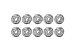 Conjunto de 10 Rolamentos de Esferas em Aço Inoxidável para Patins e Longboards. SFUSHOS