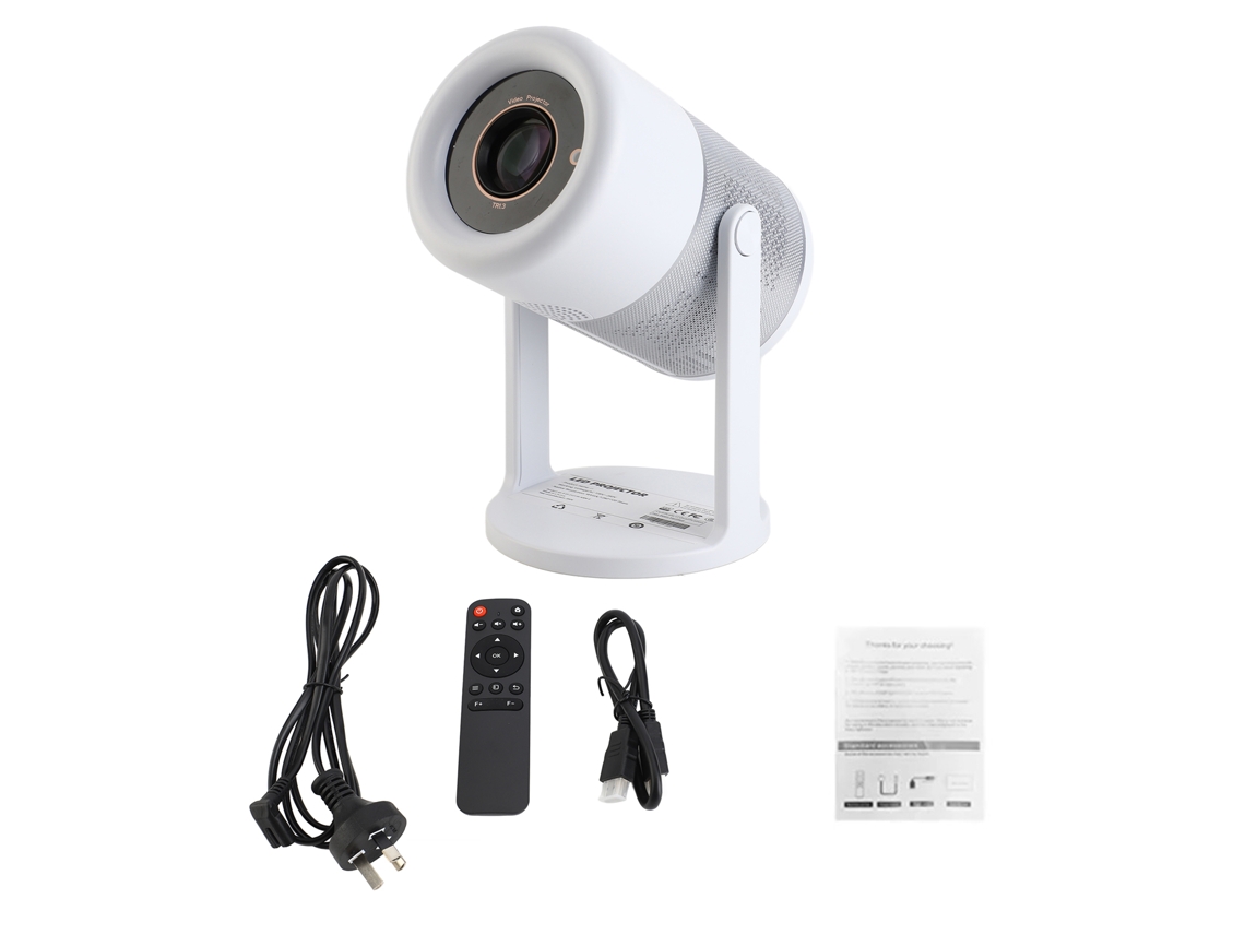 Projetor Portátil 4k Hd Com Autofoco E Ajuste De 360° Para Home Theater, Suporta Wifi, Bt E Android 11.0
