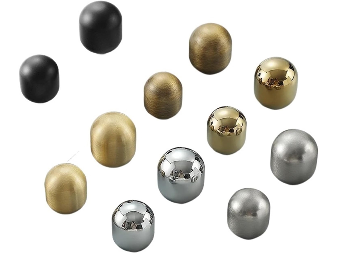1 Peça Puxador Redondo De Cobre Puro Com Furo Único, Estilo Moderno E Simples, Em Latão Dourado, Para Porta De Armário