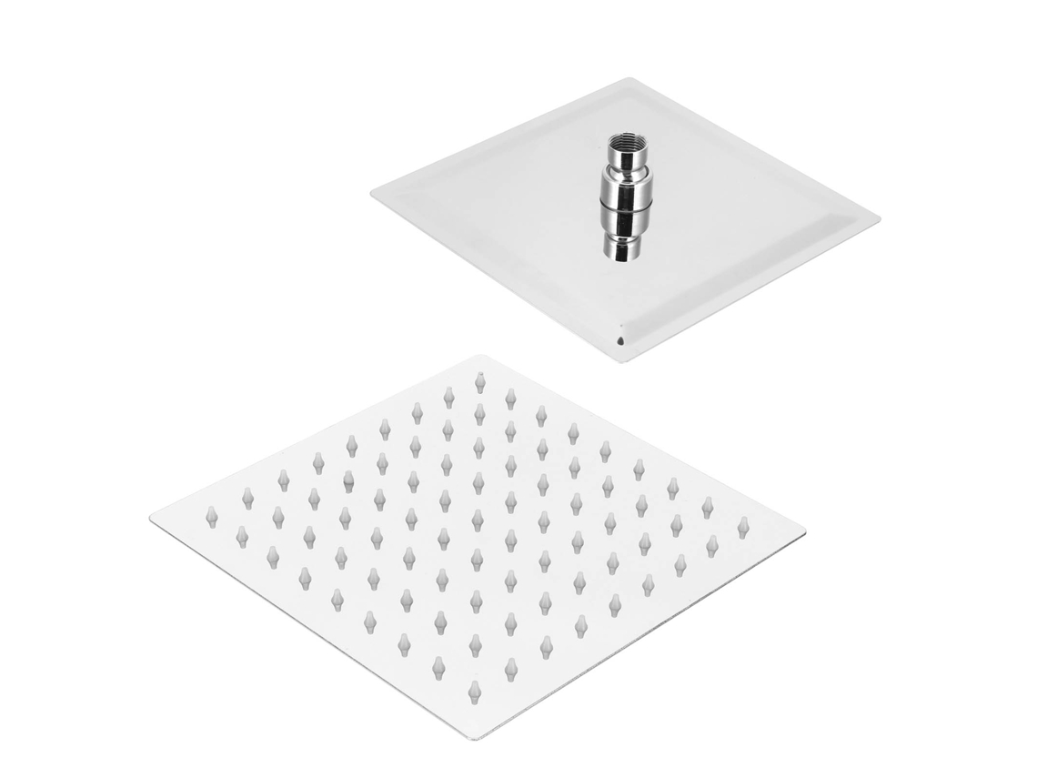 Chuveiro Quadrado 8 Polegadas Com Topo Ajustável G1/2 Geral Acessório Para Banheiro