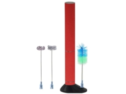 Espumador Elétrico de Leite, Batedor Duplo, Vermelho AQUAFORGE