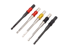 5pcs Extensão De Broca 1/4 Polegada Hexagonal Com Iman 145mm Para Parafusadeira
