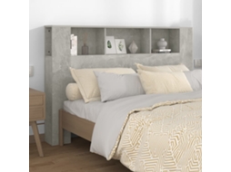 Vidaxl Armário De Cabeceira 160x18,5x104,5 Cm Cinzento De Betão