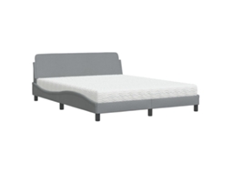 Bed, Beds Vidaxl Cinzeto Tecido (160 X 200 Cm)