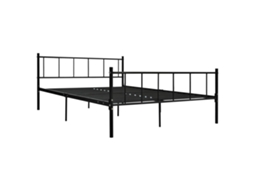 Estrutura de Cama 180x200 Cm Metal Preto MAISON EXCLUSIVE