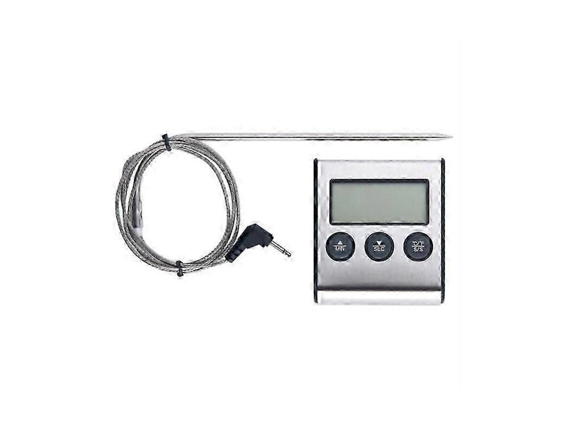 para Conversa de Churrasco Termômetro Sonda Cozinha Carne com Temporizador Ferram Enta Medição Temperatura GOKOCO