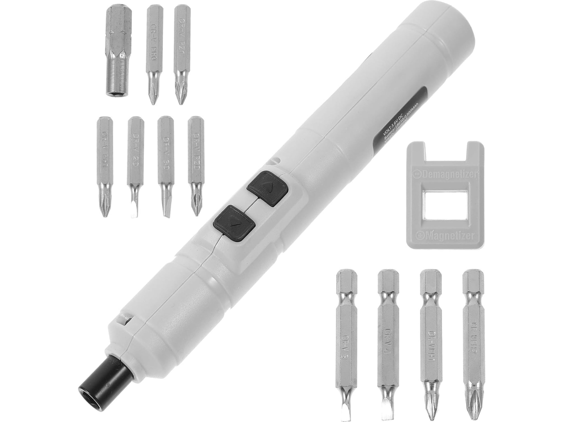 Mini Chave De Fenda Elétrica Recarregável 1100mah, Pacote Com 10