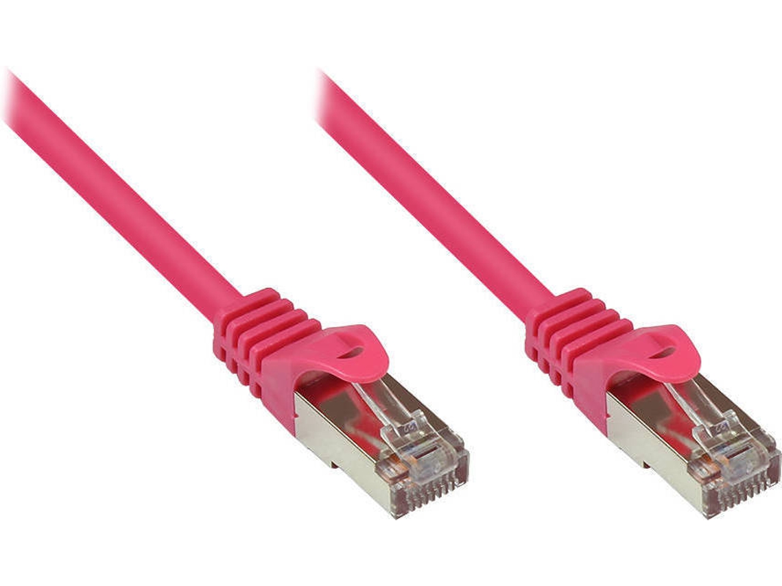 Cabo de Rede ALCASA (RJ45 - 15 cm - Rosa)
