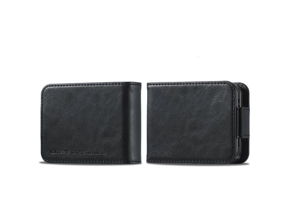 Capa De Couro Antirroubo Com Rfid Lc.imeeke Para Samsung Galaxy Z Flip3 5g